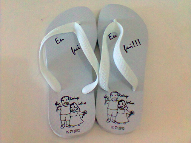 SANDÁLIA HAVAIANAS PESONALIZADA EM SILK